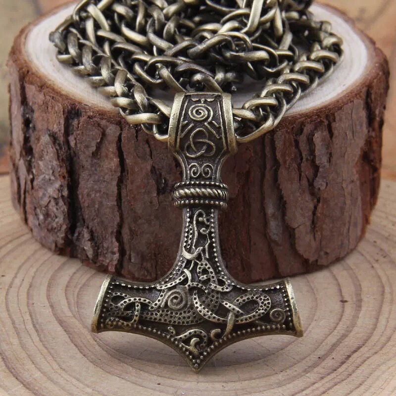Bronze Mjolnir Amulet