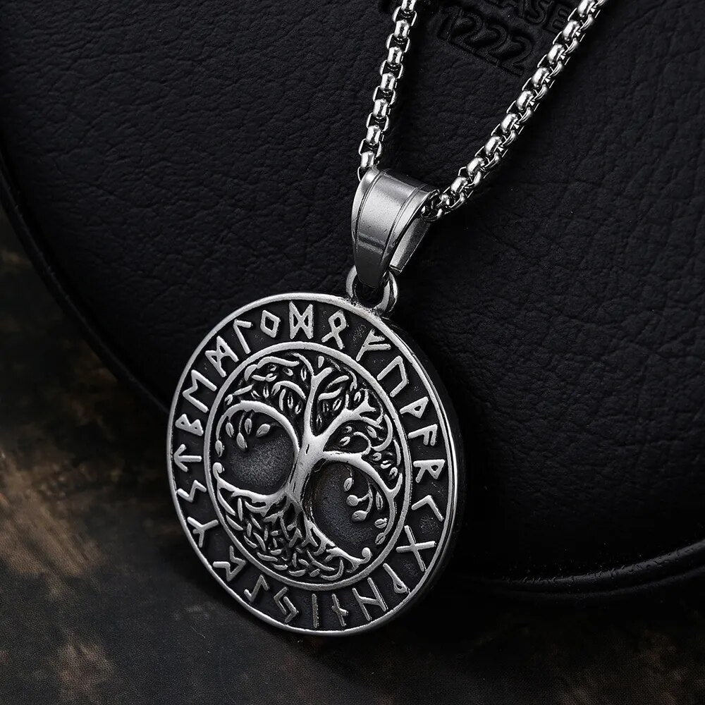 Yggdrasil & Viking Rune pendant