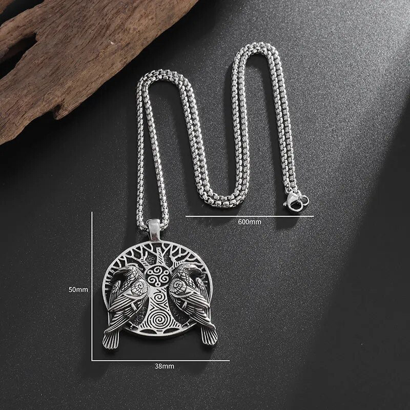 Yggdrasil & Ravens pendant
