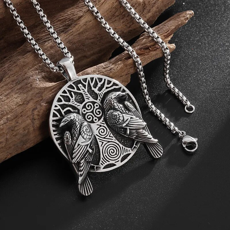 Yggdrasil & Ravens pendant