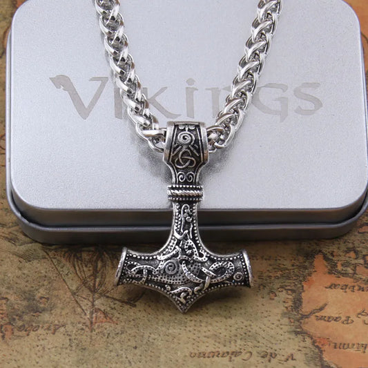 Silver Mjolnir Amulet