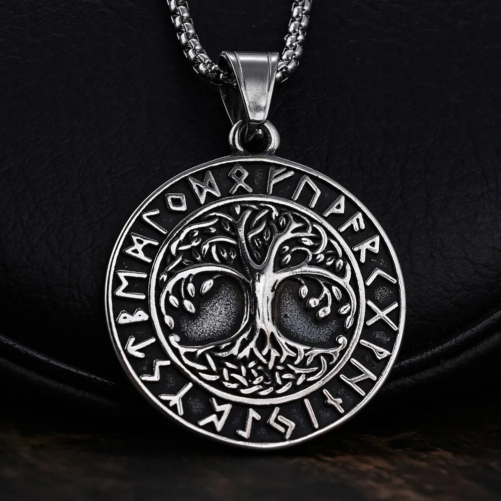 Yggdrasil & Viking Rune pendant