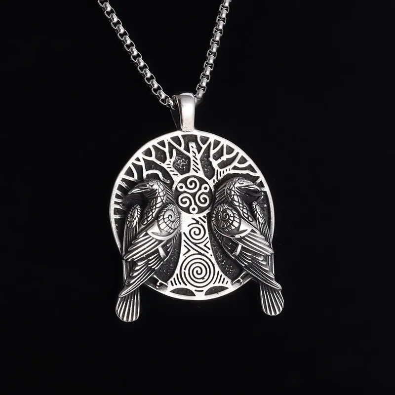 Yggdrasil & Ravens pendant