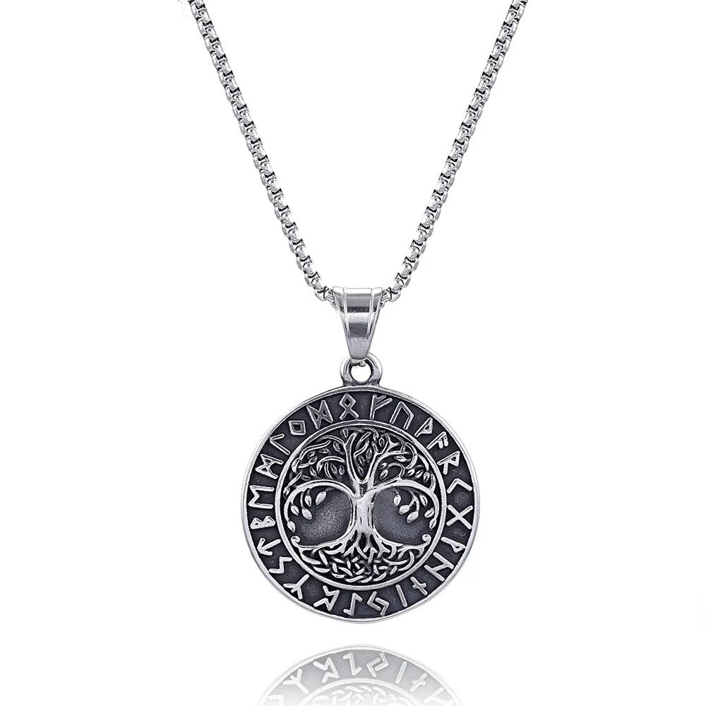Yggdrasil & Viking Rune pendant