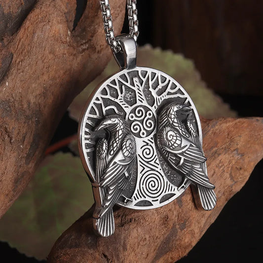 Yggdrasil & Ravens pendant